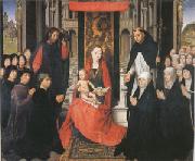 Hans Memling The Virgin and Child between st James and St Dominic (mk05) Spain oil painting artist